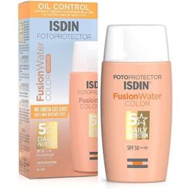 Isdin Fotoprotector Fusion Water Color Medium SPF50 50ml - Bloqueador solar facial con color Oil Control