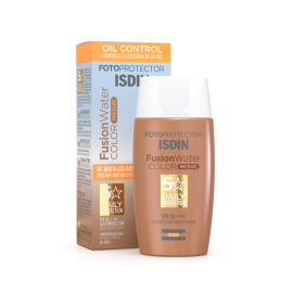 Isdin Fotoprotector Fusion Water Color Bronze SPF50 50ml - Bloqueador solar facial con color Oil Control